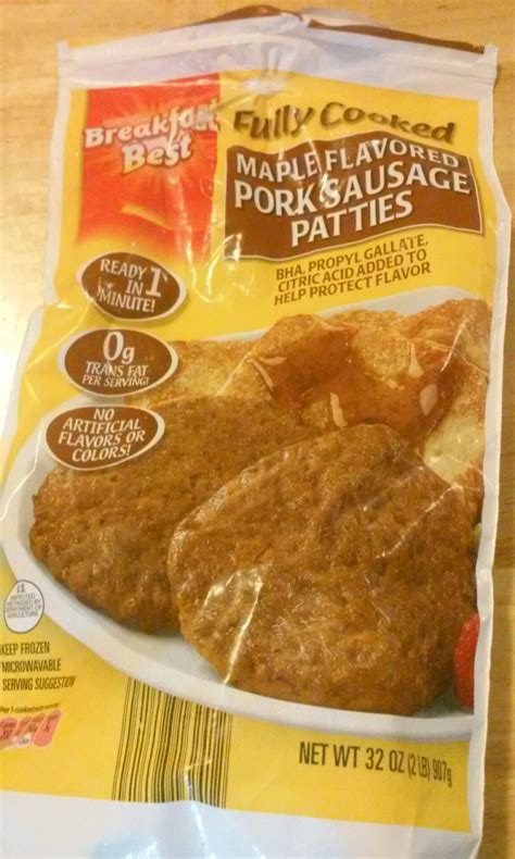 aldi breakfast patties|aldi breakfast best sausage patties.